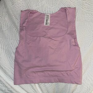 Nikibiki light pink crop tank! Never worn O/S